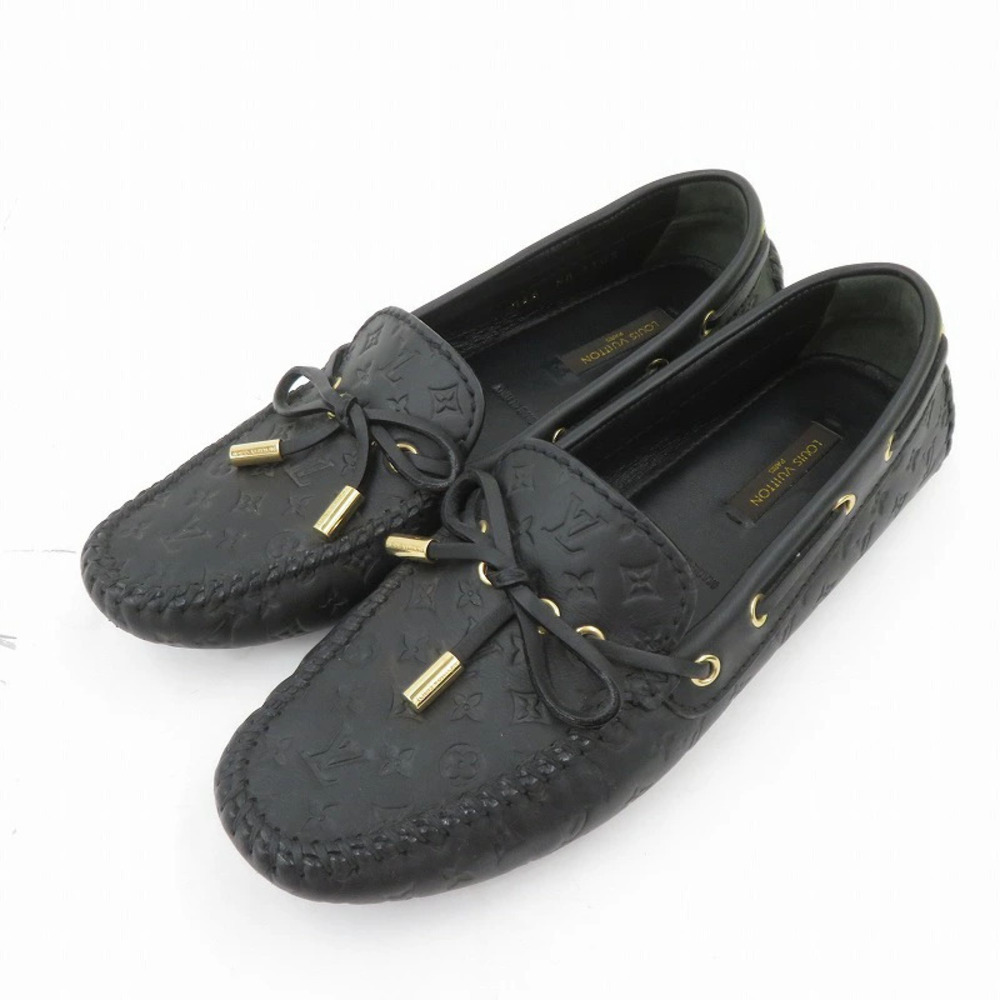 LOUIS VUITTON Driving Shoes Black